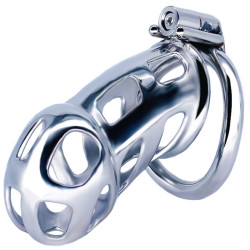 FUKR Cage de chasteté en métal Cobra Steel 10 x 3.7cm